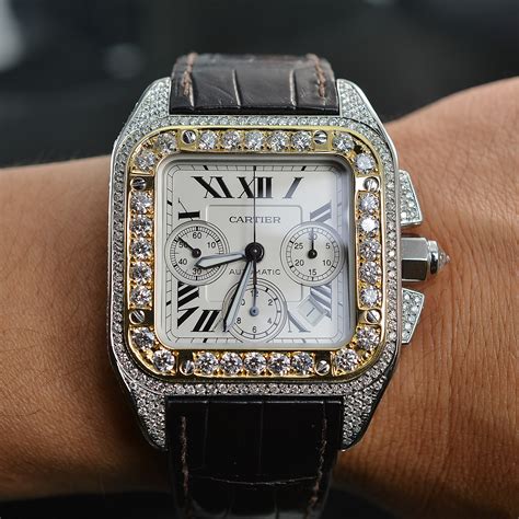 cartier santos xl chronograph